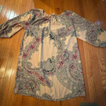 Forever 21  women’s‎ contemporary peach floral boho bell sleeve mini dress medium Photo 0