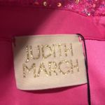 Judith March  Hot Pink Sequin Wrap Mini Dress Long Sleeve Holiday Party Small Photo 11