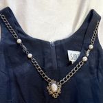 SUBTLE Vintage Maxi Dress Black Necklace Gown Sleeveless 8 Medium Photo 1