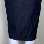 Halogen  Stretch Denim Full Zip Front Plaque Pocket Skirt Photo 10