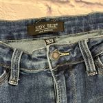 Judy Blue  jeans  high waisted dark wide leg fray denim cropped ankle 9/29 Photo 5