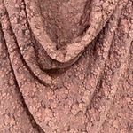 Free People  Rose Pink Floral Lace Boxy Cowl Neck Top Size XS New Photo 6