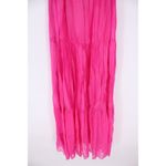 Bellambra Made in Italy Fuchsia Silk Blend Tiered Maxi Dress Size M Pink Size M Photo 3