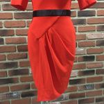 ASOS  Orange Tulip Dress Sz 2 Women's Dress 3/4 length sleeve knee length dress Photo 2