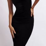 Meshki Alexis Ribbed Black Dress Photo 2