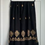 Embroidered Gold & Black Stone Shimmer Wrap Head Scarf Shawl Wrap For Women Photo 0