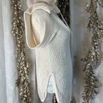 CAbi  XS Ivory Mesh Knit Hoodie Pullover Lightweight‎ Beachwear Boho Chic Photo 6