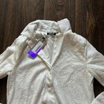 Nasty Gal  Emrata White Sequin Button Down Photo 1