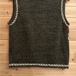 Croft & Barrow Vintage  Medium Fall Leaf Themed Embroidered Button Vest Photo 6