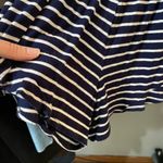 Kimchi Blue  Navy Blue Striped Short Sleeve Plunge Romper Womens XS Photo 4