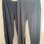 L.L. Bean Gray and Blue Track Pants Soft Fabric Size L Photo 1
