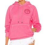 Retrofête RETROFETE- Vanessa Hoodie in Hot Pink Logo Sweatshirt Oversized Photo 0
