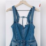 Free People  We the Free CRVY 2nd Denim Flare Overalls size 14 Photo 6