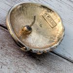 Vintage Napier Earrings For Pierced Ears Black & Gold Tone Photo 3