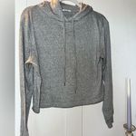 Comune Ashland Heather Grey Hoodie Slightly Cropped Gray Photo 0