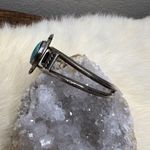Vintage Native American Sterling Silver Turquoise Cuff Bracelet Photo 8