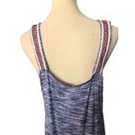 Cable & Gauge Blue and White Heathered Sleeveless Maxi Dress Photo 7