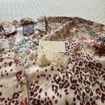 Johnny Was  Jungle Paisley Button Up Blouse Shirt Top Sz M Medium Multi Color Photo 12