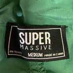 Super Massive Women Green Windbreaker Baggy Parachute Drawstring Trouser Pants M Size M Photo 4