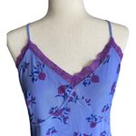 Wild Fable -BLUE BODYCON DRESS-SIZE XL Beautiful blue floral dress with purple lace trim, adjustable straps, has stretch, excellent condition Measurements: Bust: armpit to armpit 20-24 inches Length: shoulder seam to bottom 34 inches Photo 4