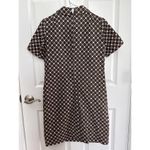 American vintage 60's Nancy Greer Brown and white checkered dress medium Photo 8