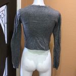 Brandy Melville  gray crop sweater Photo 3