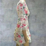 AQUA  Women's Floral Lace Deep V-Neck Dress size XS Photo 4