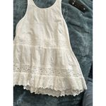 American Eagle  White Eyelet Lace Ruffle Halter Top Dress Cottagecore Fairy Photo 5