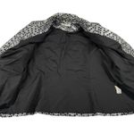 Peter Nygard  Women's Jacket Size 16 Black & Silver Polka Dot Holiday‎ Sparkle Photo 4