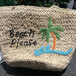 Elegant Cream Woven Tote Bag Photo 0