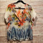 Tommy Bahama Bungaroo blossom 100% silk blouse S Photo 1