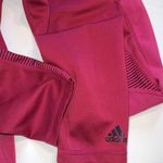 Adidas Climalite leggings ankle red S pockets wide waistband pocket Photo 10