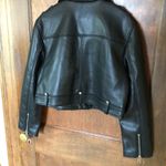 Nasty Gal Faux Leather Biker Jacket in Black sz 6 Photo 6