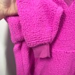 Victoria Secret PINK Sweater Women XS Pink Sherpa Fleece Pullover Hoodie Neon Photo 5