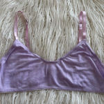 Free People  Pointelle Bralette Purple Size Large Photo 0