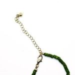 Handmade Green Bronze Wood Bib Style Necklace & Earring set Photo 3