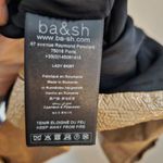 Ba&sh Skirt Misty Tan Faux Leather Patent Mini Brown Size Small Button Details Photo 10