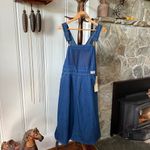 1970s Oshkosh Deadstock Vintage Denim Pinafore Jumper Dress Blue Size M Photo 8