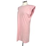 St. Roche Pink Echo Mini Dress Supima Cotton Padded Shoulders Size XL Photo 5