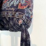 Vera Bradley  100% Cotton Drawstring Backpack Purse Bag Pocket Travel Blue Red Photo 9