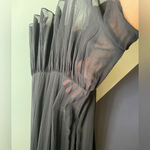 Wilfred Aritzia  Sonnet 100% Silk Chiffon Midi Dress, Sz XS EUC Photo 4