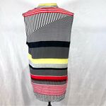 5|48 Black red and yellow abstract print top size medium Photo 2