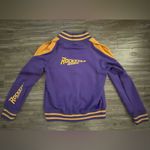 Rockstar Original Jacket‎ size Small women’s purple and yellow cold shoulder Photo 3