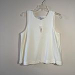 Madewell  Texture & Thread Split-Back Shell Top Sleeveless Cream Shirt Women's S Photo 2