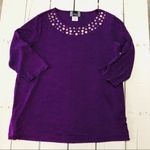 Slinky Brand Slinky Purple Top Sz P1X Petite Gently Used Photo 3