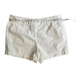 Ann Taylor  Loft Womens Size 8 White 4" Flat Front Casual Shorts Photo 6