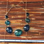 Charming Charlie  Blue & Gold Tone Necklace Photo 5