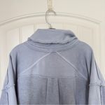 Free People  Blue‎ Larkspur Jordan Small Oversized Jacket Photo 6