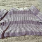 Sincerely Jules PURPLE AND WHITE SWEATER Photo 1