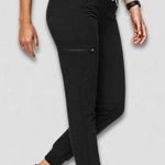 FIGS  Zamora Jogger Scrub Pants Zippered Cargo Pocket High Rise Black sz S Photo 0